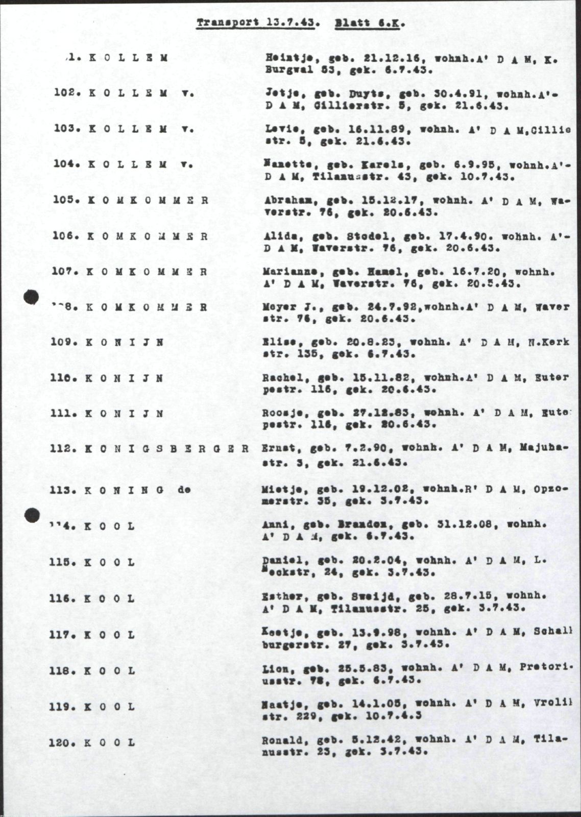 NIOD 804, inventory 62, page 103.