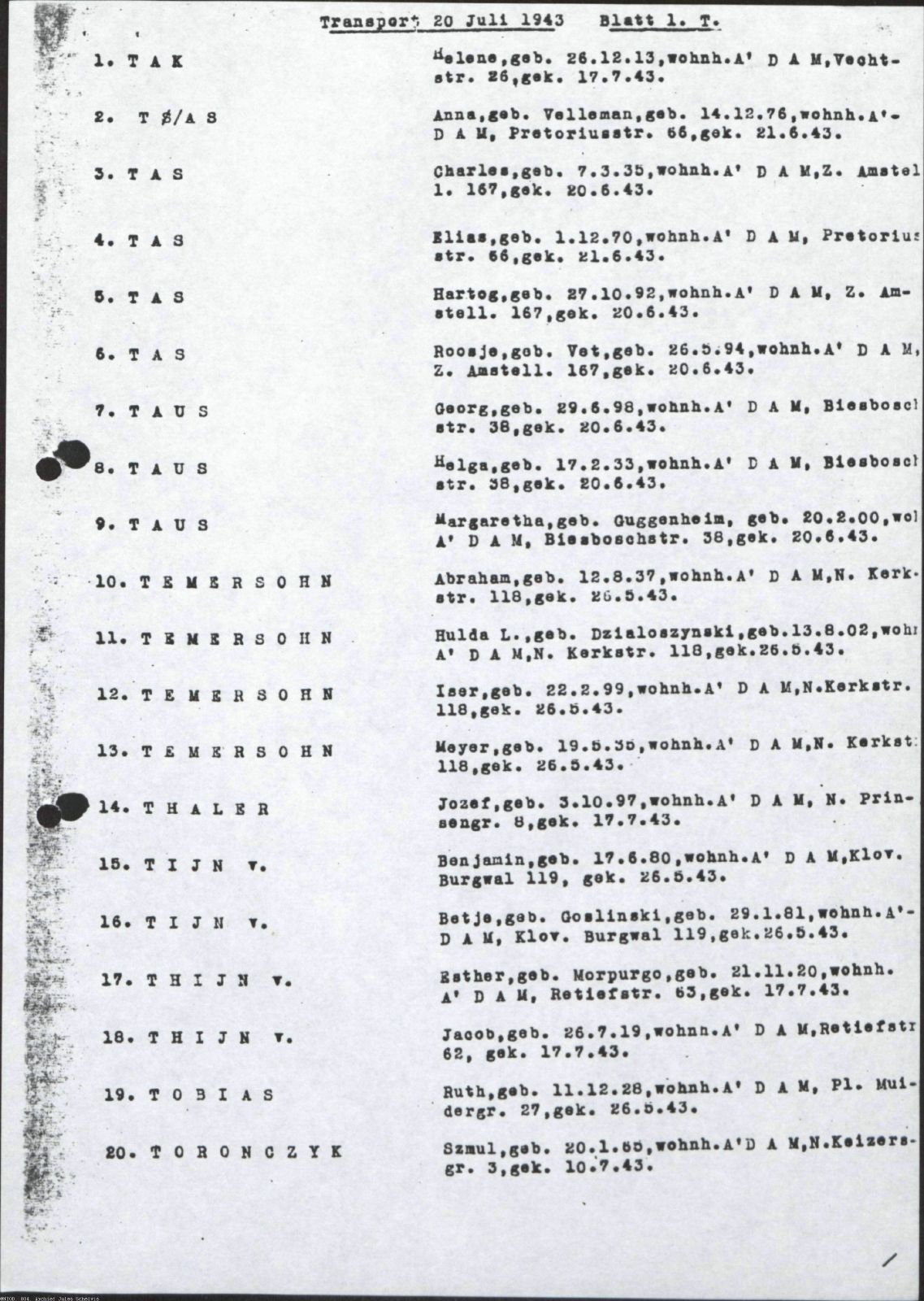 NIOD 804, inventory 63, page 160.