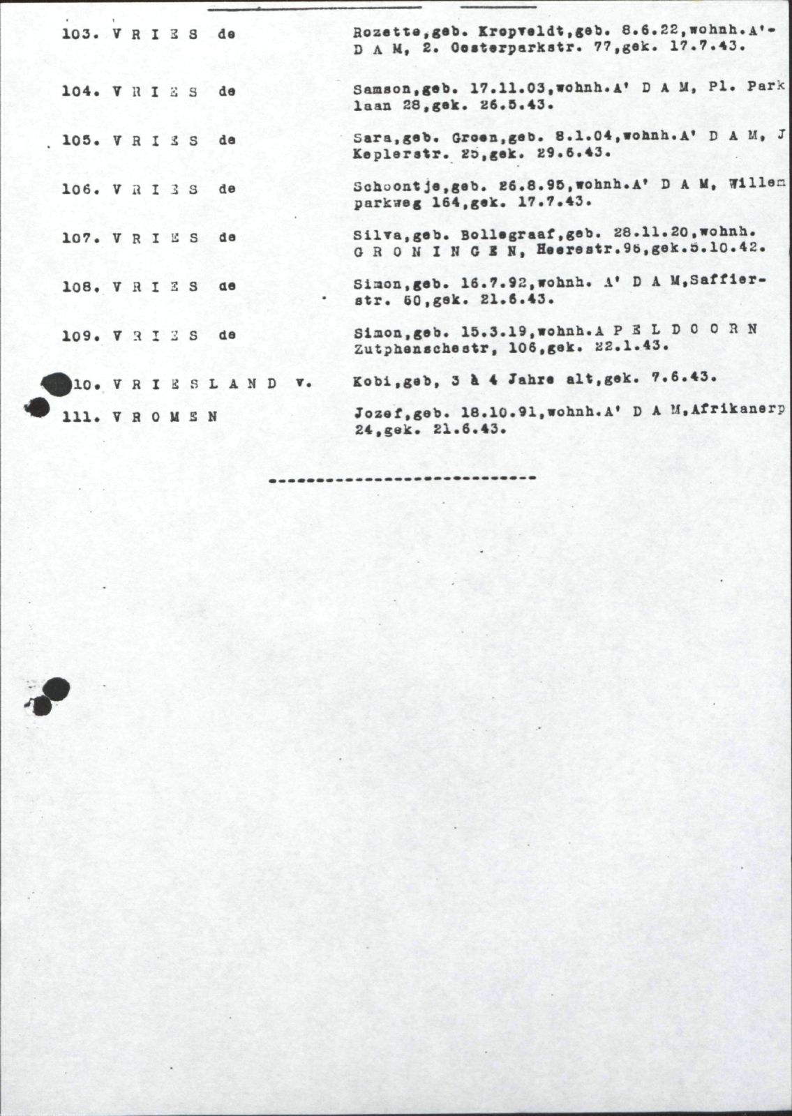 NIOD 804, inventory 63, page 167.