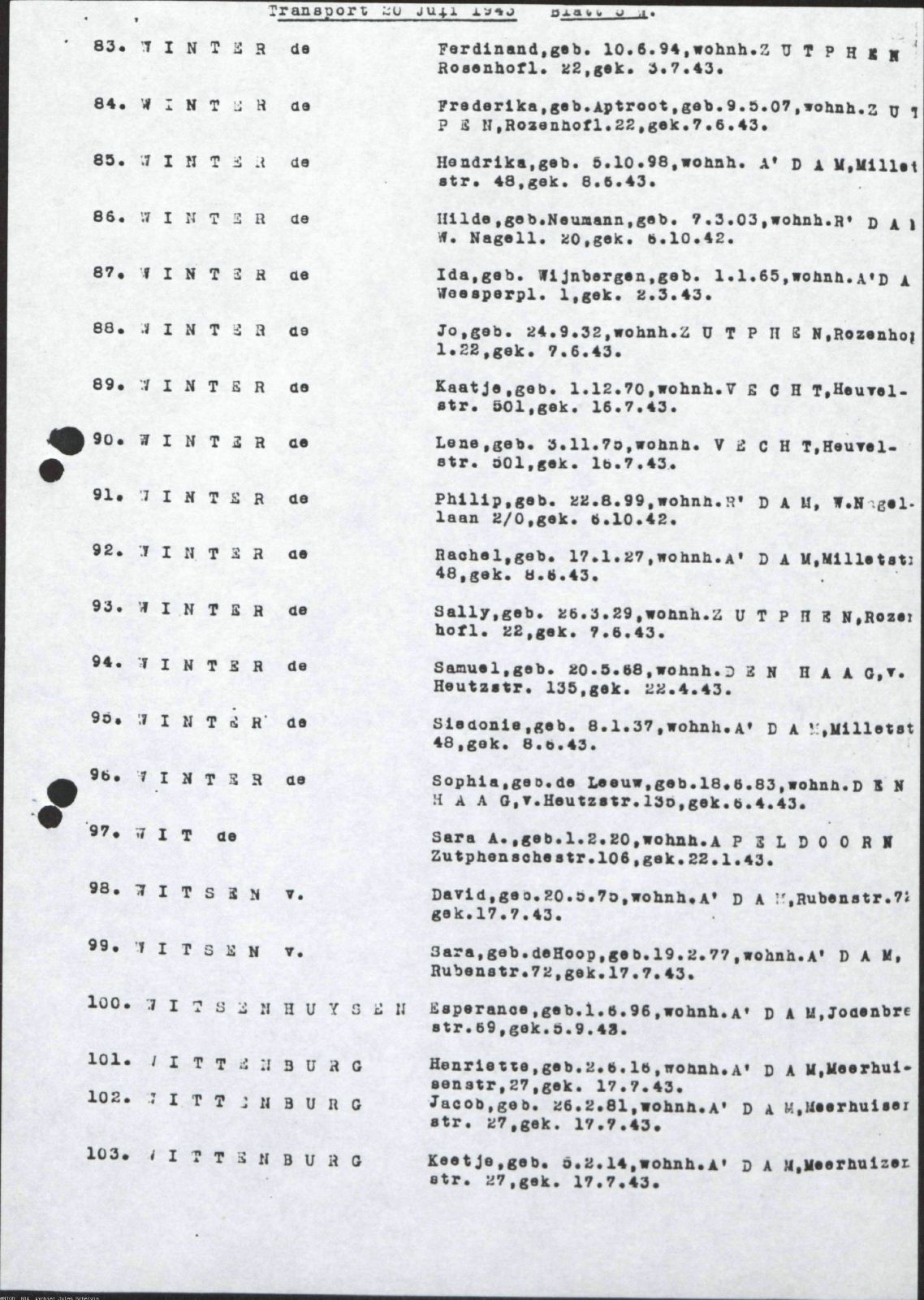 NIOD 804, inventory 63, page 172.